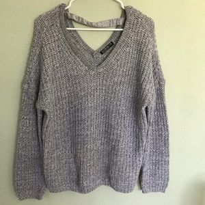 Cotton On V Neck Wool Knit Sweater Medium Women's
